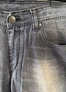 Men's Grey Wash Denim Jeans