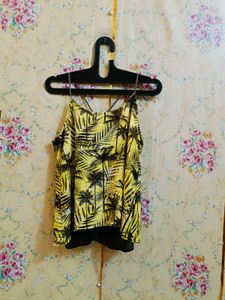 🇳🇿💫🎀Y2K Palm Tree Corset Top