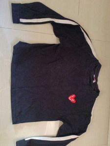 Long Sleeve T-Shirt with Heart Detail