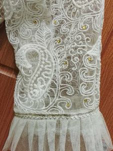 White Chikenkari Kurti