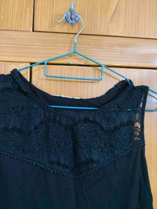 H&amp;M Black Lace Top