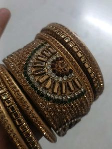 Exquisite Embellished Bangle Set