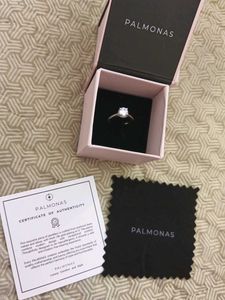 925 silver Palmonas Diamond Ring with Certificate