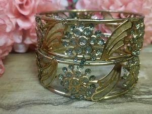 Golden Floral Bangles