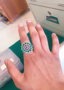 Pure Silver Ring (wt:- 7.200g)