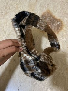 Cozy Plaid Fuzzy Handbag
