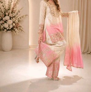 Embellished Ombre Kurta Set