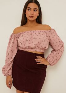 🌸 Insence Off-Shoulder Top + Skirt Set | Size 28
