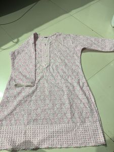 cute pink short kurta