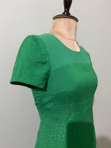 Chic Green Short Sleeve Dress