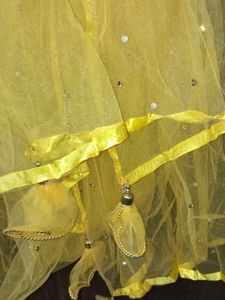 Yellow Dupatta free bracelet