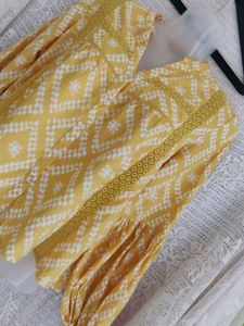 Boho Chic Yellow Printed Blouse