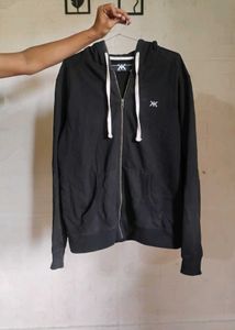 Black Zip-Up Hoodie