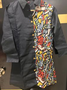 Abstract Print Casual Shirt