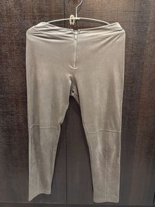HnM Suede Zip-Front Pants