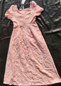 brand new ( savana)Pink Floral Button A-Line Dress