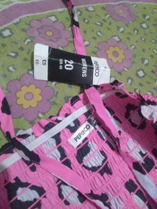 Cute Pink Leopard Print Smocked Dress