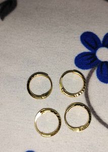 Chic Gold Hoop Earrings Set