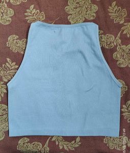 Zudio Light Blue Ribbed Tank Top