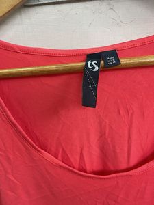 Coral Sleeveless Flowy Top