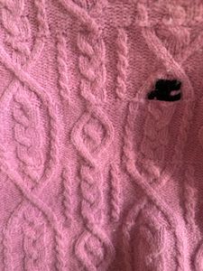 pink sweater