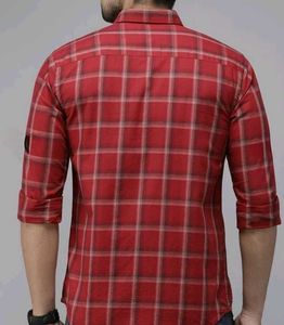 Red Plaid Long Sleeve Shirt