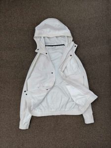 Men's White Hooded Jacket