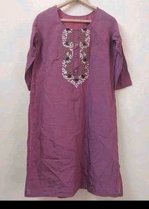 Elegant Embroidered Purple salwar suit