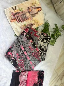 Floral Print Dress Material