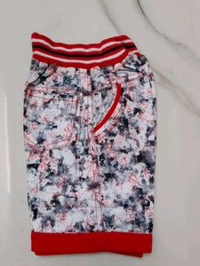 Red 'USA Army Strong' Boys T-Shirt+nikker