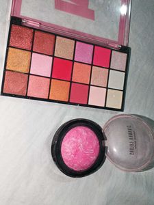 Eyeshadow Palette & Pink 🩷 Blush