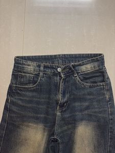Vintage Wash Wide Leg Jeans