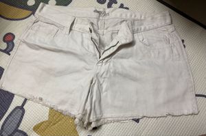 White Denim Shorts