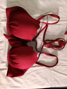 Hunkemoller Red Textured Bra
