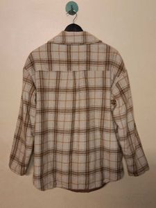 Cozy Plaid Button-Up Jacket