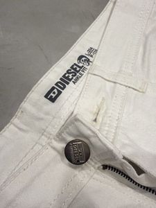 Diesel Men's White Chinos