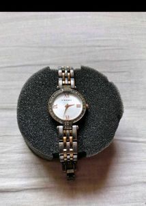 Women's Two-Tone Watch with Crystal Accents