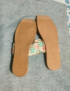 Embroidered Flat Sandals
