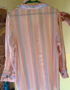 Striped Button-Up Shirt
