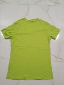 Lime Green V-Neck T-Shirt