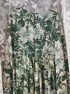 Green Floral Maxi Dress