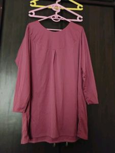 Solid Mauve (onion pink) stretchable top