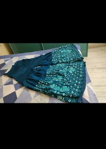 Blue Georgette Gharara Set