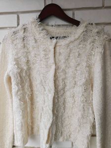 Textured Knit Cardigan New