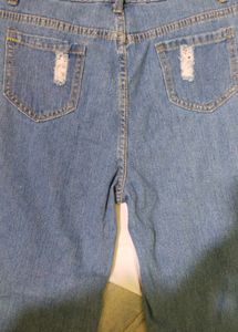 Urbanic Distressed Ombre Wide Leg Jeans