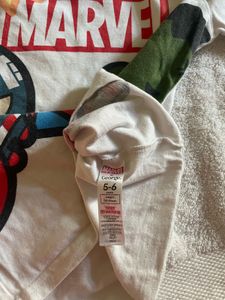 two T shirts MARVEL