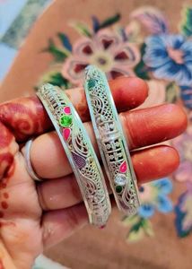 pure silver bangles