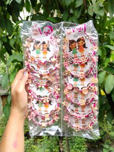 Cute Flower Hair Clips (pack of 5) total 50pcs