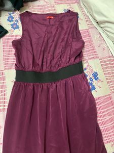 Elegant Plum Sheath Dress