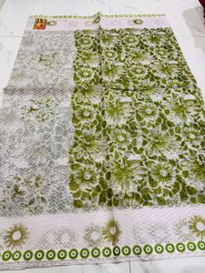 Elegant Green Floral Saree